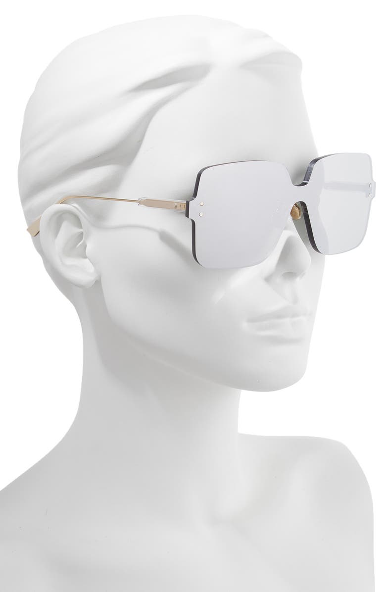 CHRISTIAN DIOR Quake1 147mm Square Rimless Shield Sunglasses, Alternate, color, 