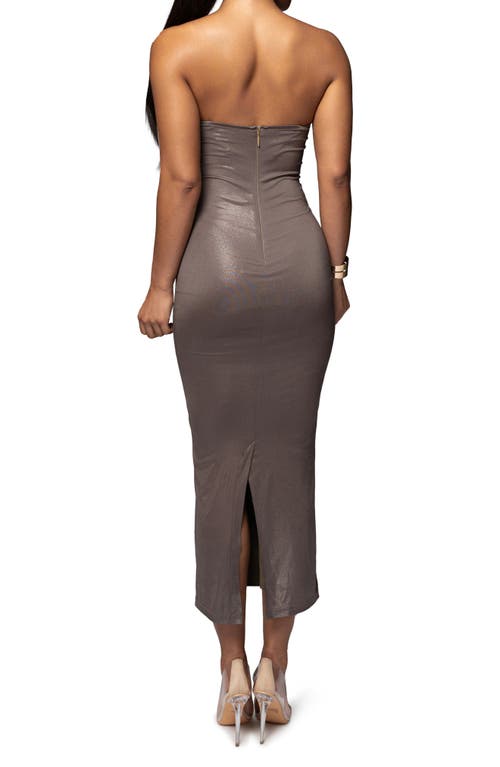 Jluxlabel Visions Of You Sleeveless Maxi Dress In Olive Grey