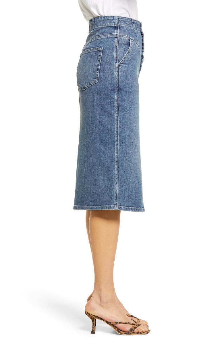 AG Selina Yoke Detail Denim Skirt, Alternate, color,