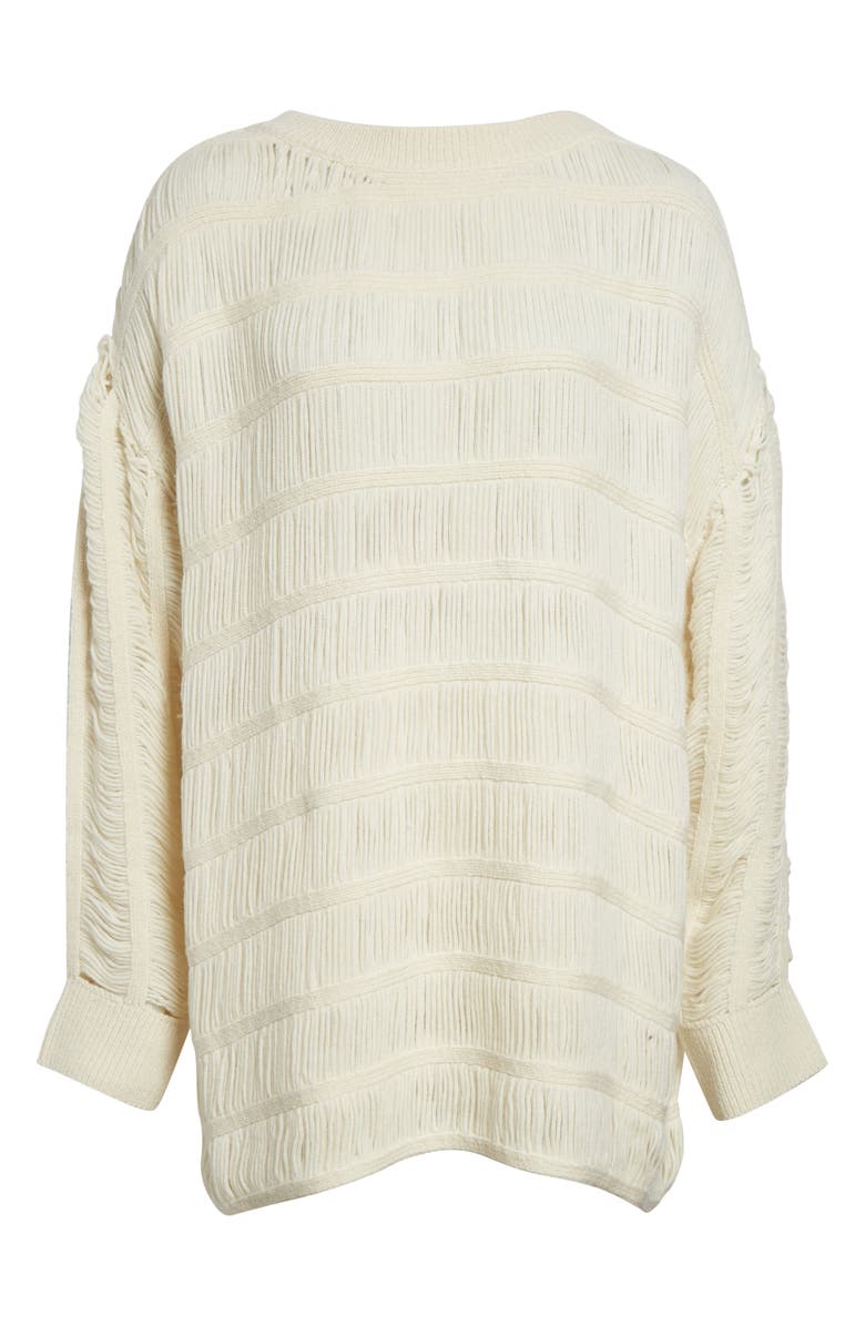 Diotima Giorno Extrafine Merino Wool Blend Sweater, Alternate, color, Off-White