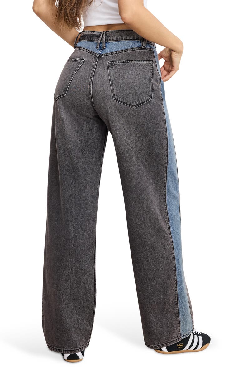 Good American Good Standard Baggy Jeans, Alternate, color, Indigo1000