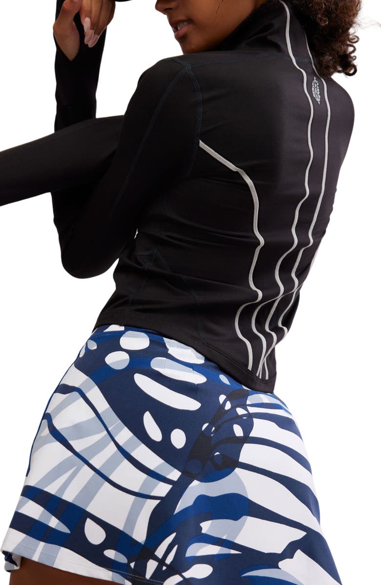 Free People You're a Peach Half Zip Jacket, Alternate, color,