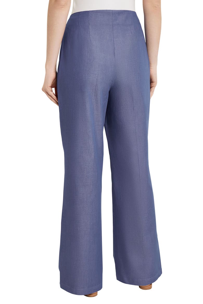 Pleated Wide Leg Pants, Alternate, color, MAZARINE