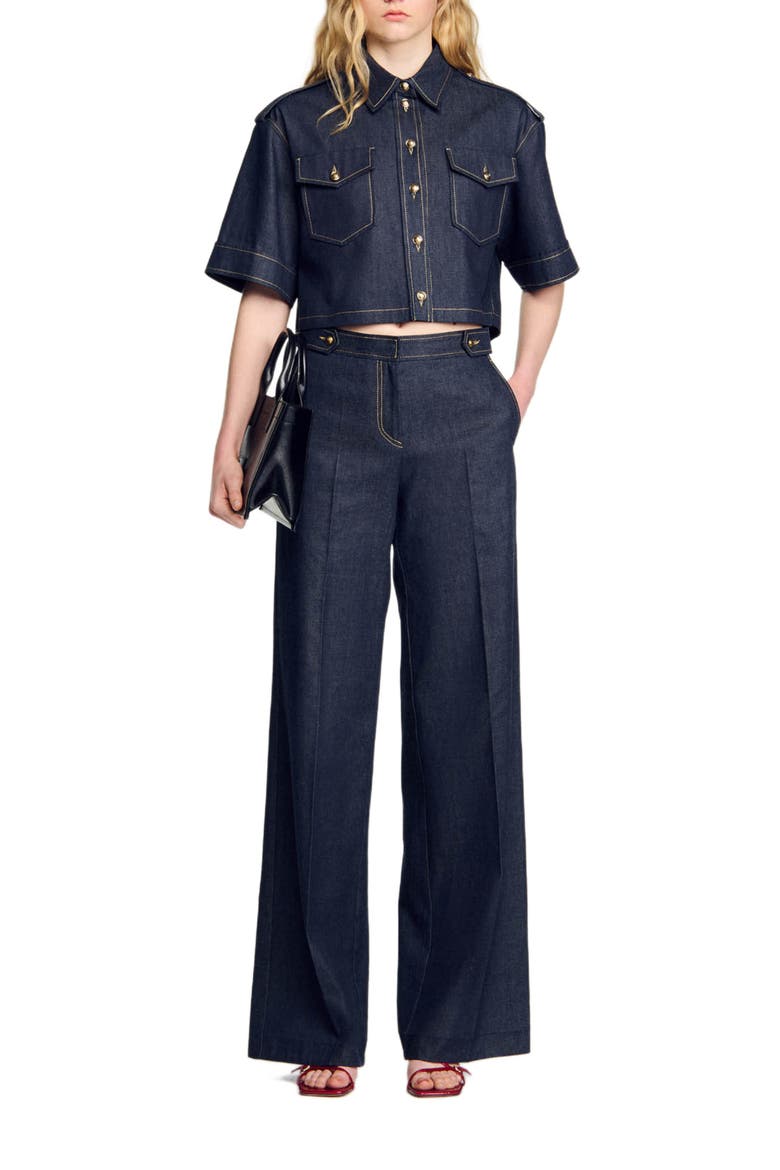 Denim shirt, Alternate, color, Deep blue