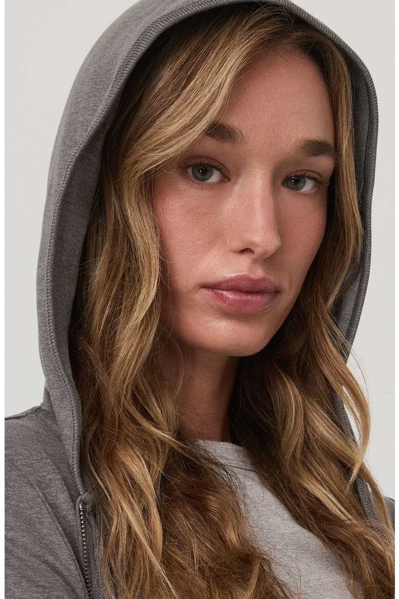 Halo Mini Full Zip Hoodie, Alternate, color, CHIA HEATHER
