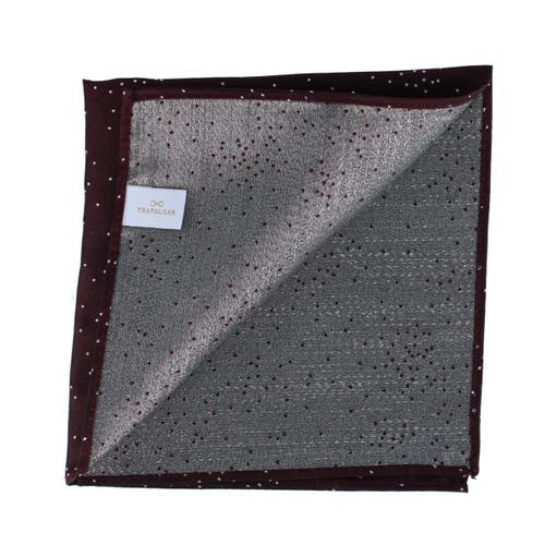 Trafalgar Mystere Metallic Star Light 12 X 12 Silk Pocket Square