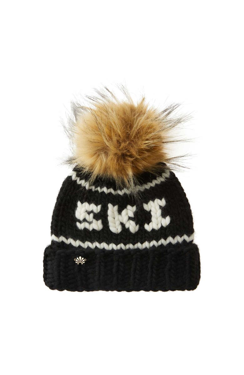 Lele Sadoughi Blacklist Mini Ski Beanie, Main, color, Blacklist 001