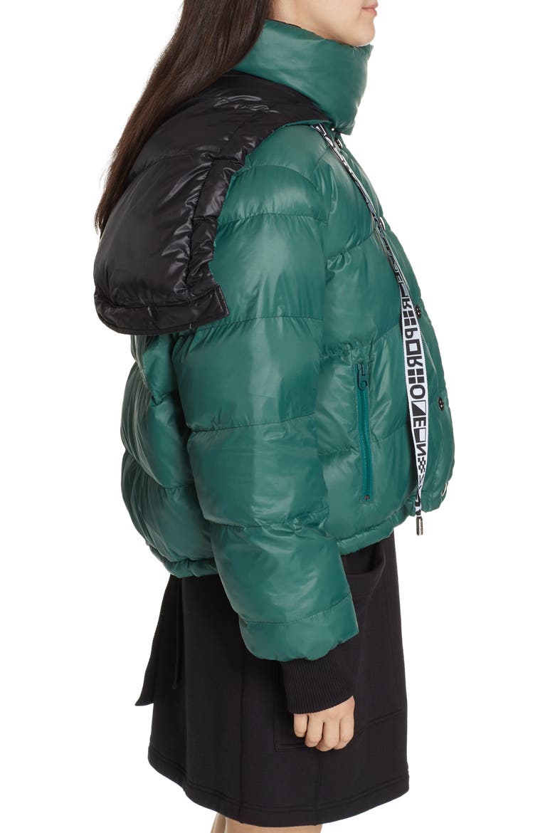 PSWL Reversible Puffer Coat, Alternate, color, GREEN/ BLACK