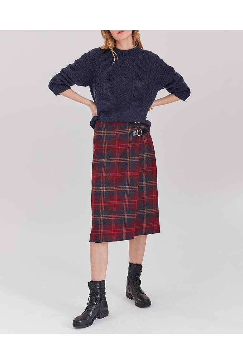 Midi Celt Kilt, Alternate, color, CAIRNGORM CLARET