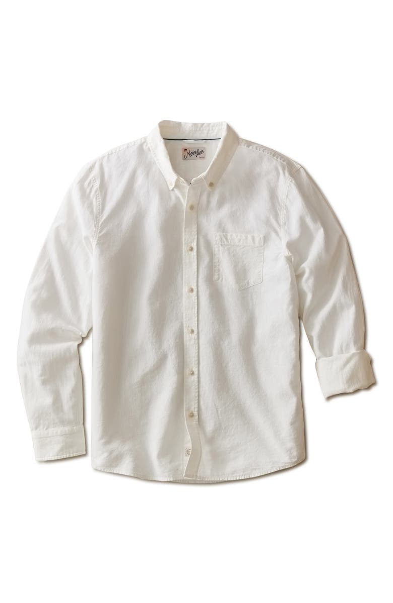 Marine Layer Better-than-Linen Hemp Blend Button-Down Shirt, Alternate, color, 
