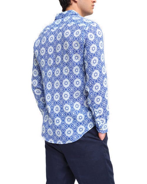 Peninsula Swimwear Filicudi Linen Shirt In Multi