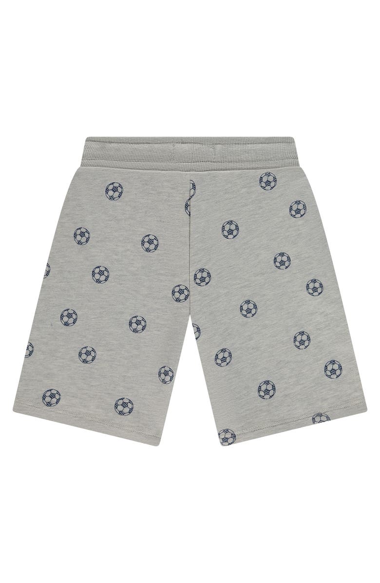 Stains and Stories by Babyface Soccer Print Sweatshort, Alternate, color, Light Grey Melee