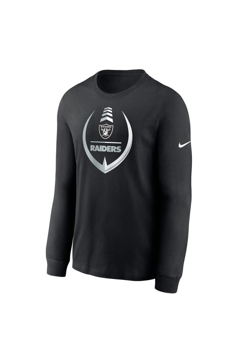Nike Men's Nike Black Las Vegas Raiders Icon Legend Long Sleeve Performance T-Shirt, Alternate, color, 
