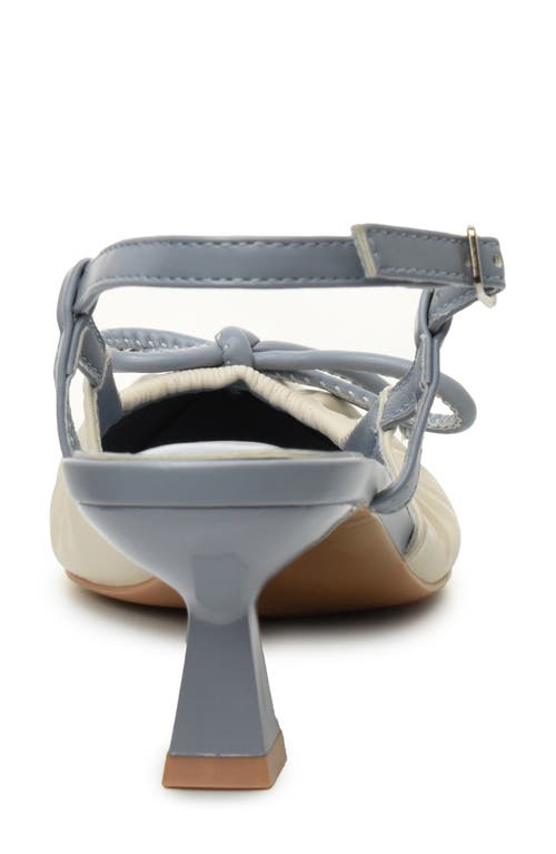 Nicole Miller Slingback Pump In Beige/dusty Blue