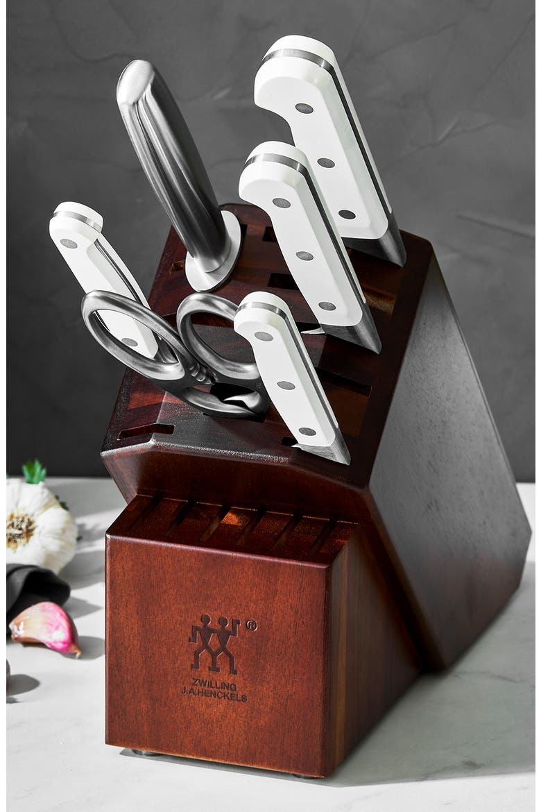 Pro Le Blanc 7-Piece Knife Block Set, Alternate, color, SILVER