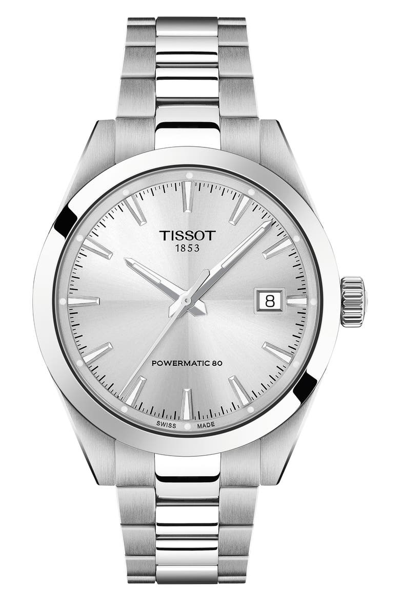 Gentleman Bracelet Watch, 38mm, Main, color, SILVER