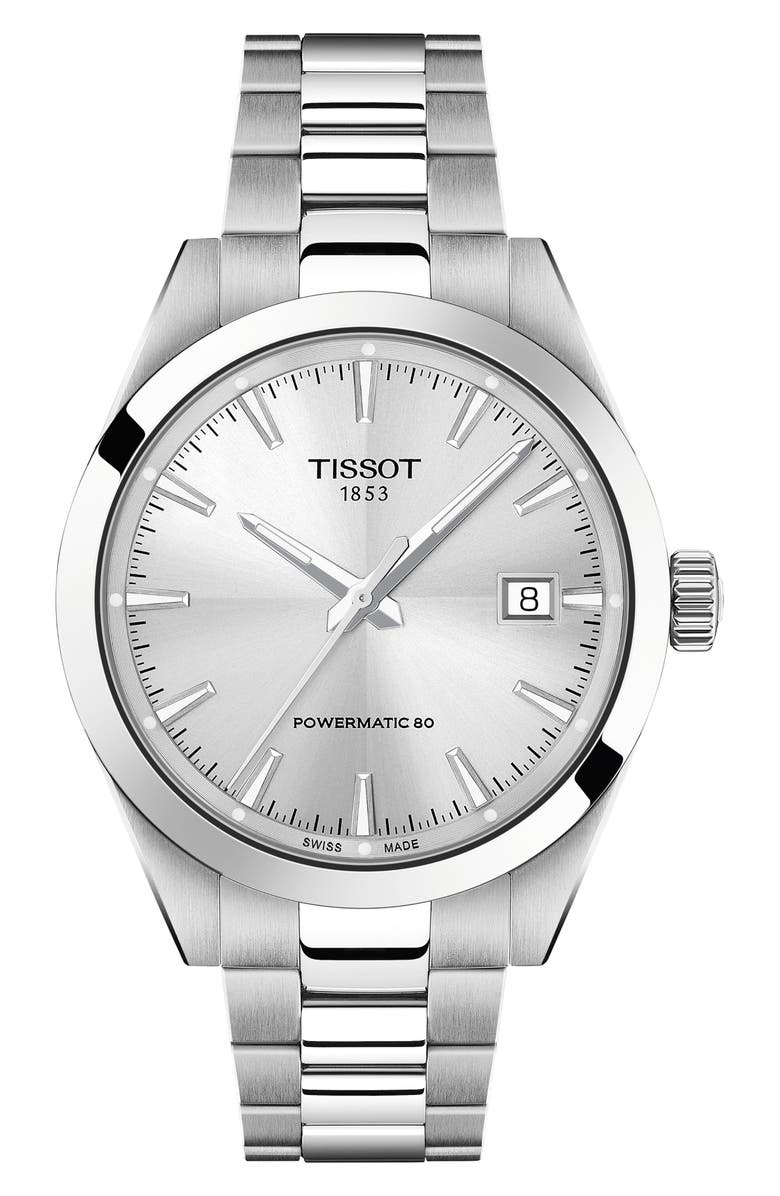 Tissot Gentleman Bracelet Watch, 38mm, Main, color, 