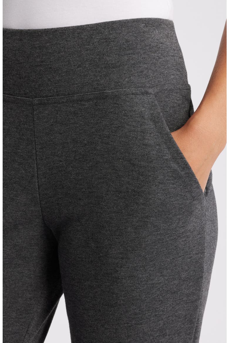 Ponte Knit Flare Leggings, Alternate, color, GREY HEATHER