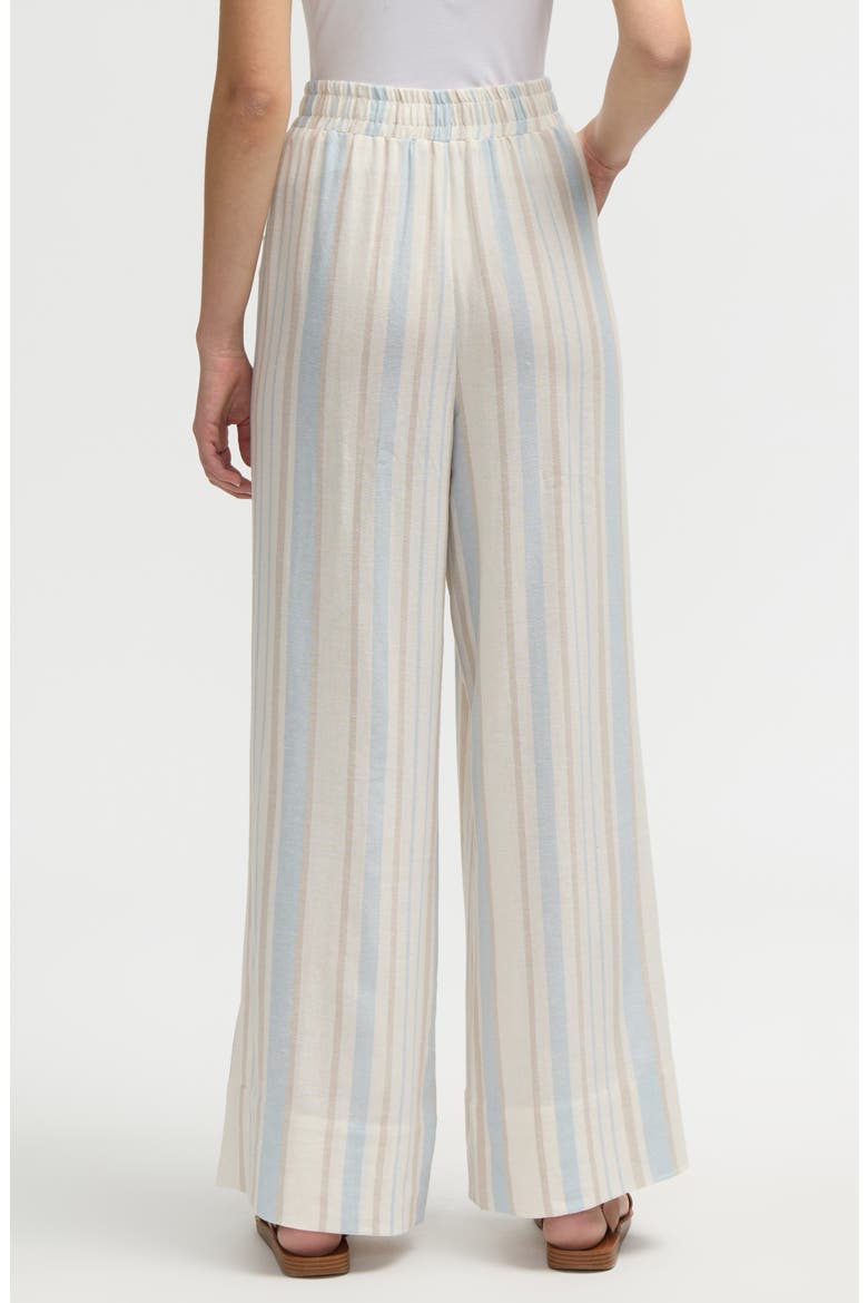 Wide Leg Pants, Alternate, color, BLUE NATURAL STRIPE
