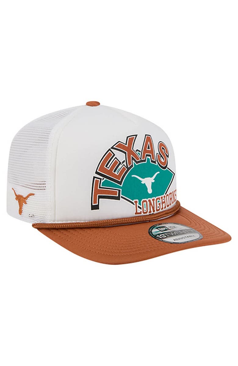 New Era Men's New Era  White Texas Longhorns Diamond 19TWENTY Golfer Adjustable Hat, Main, color, White