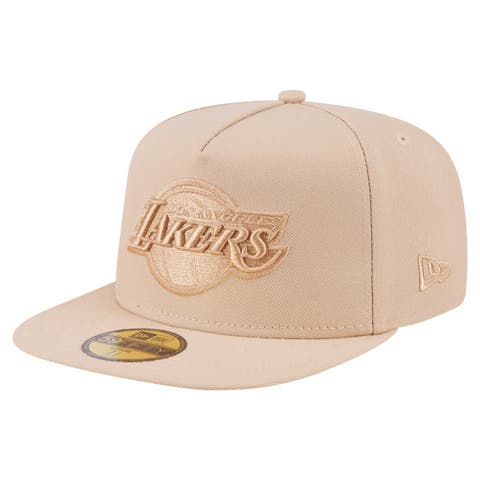Men
s New Era Khaki Los Angeles Lakers Color Pack A-Frame 59FIFTY Fitted Hat