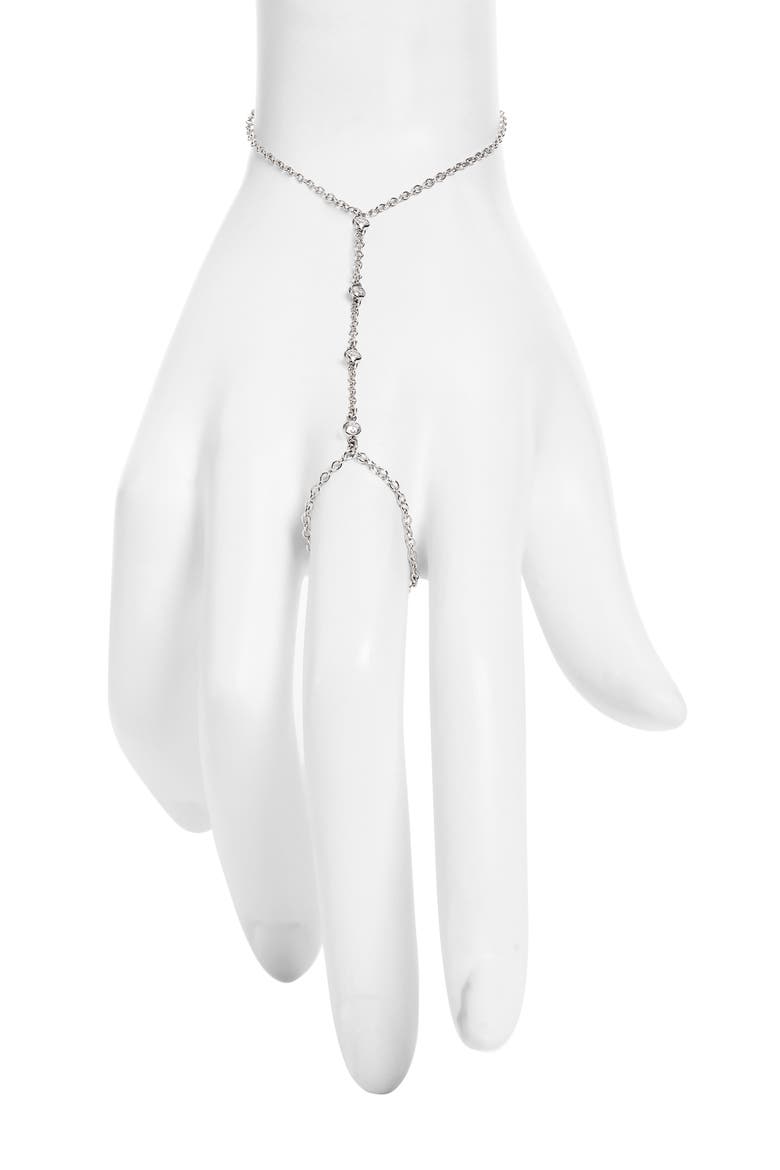 Luna Hand Chain, Main, color, STERLING SILVER
