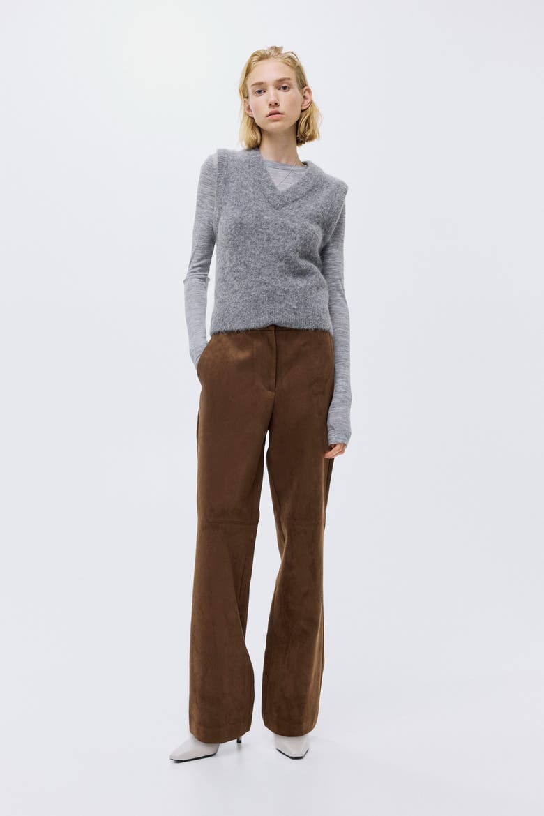 Bootcut Trousers, Main, color, Brown