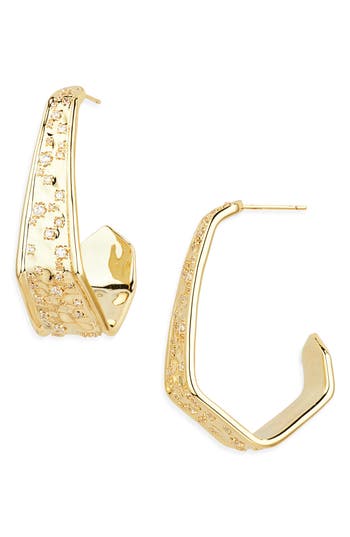 Kendra Scott Lexi Geometric Hoop Earrings In Multi