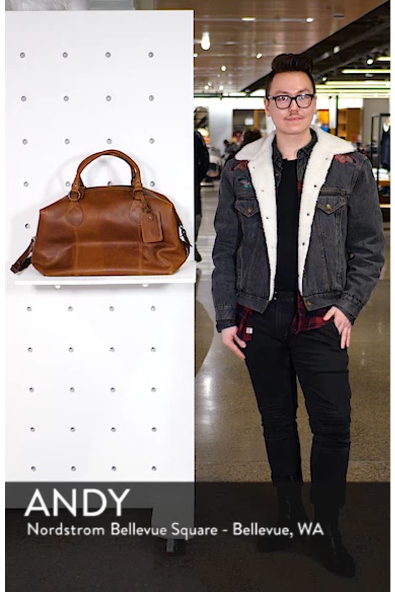 'Logan' Leather Overnight Bag video