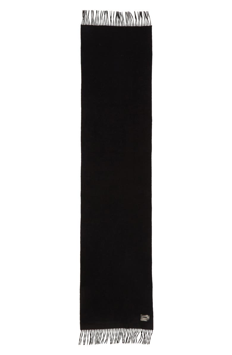 Vince Double Face Cashmere Scarf, Alternate, color, 001Blk