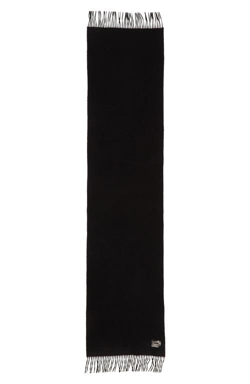 Vince Double Face Cashmere Scarf In Black