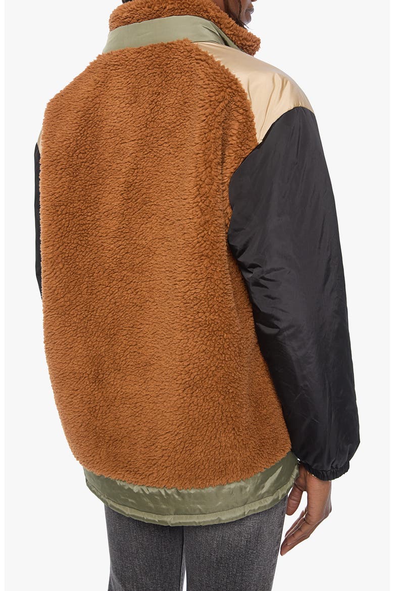 The Teddy Zip High Pile Fleece Jacket, Alternate, color, CARAMEL CAFE