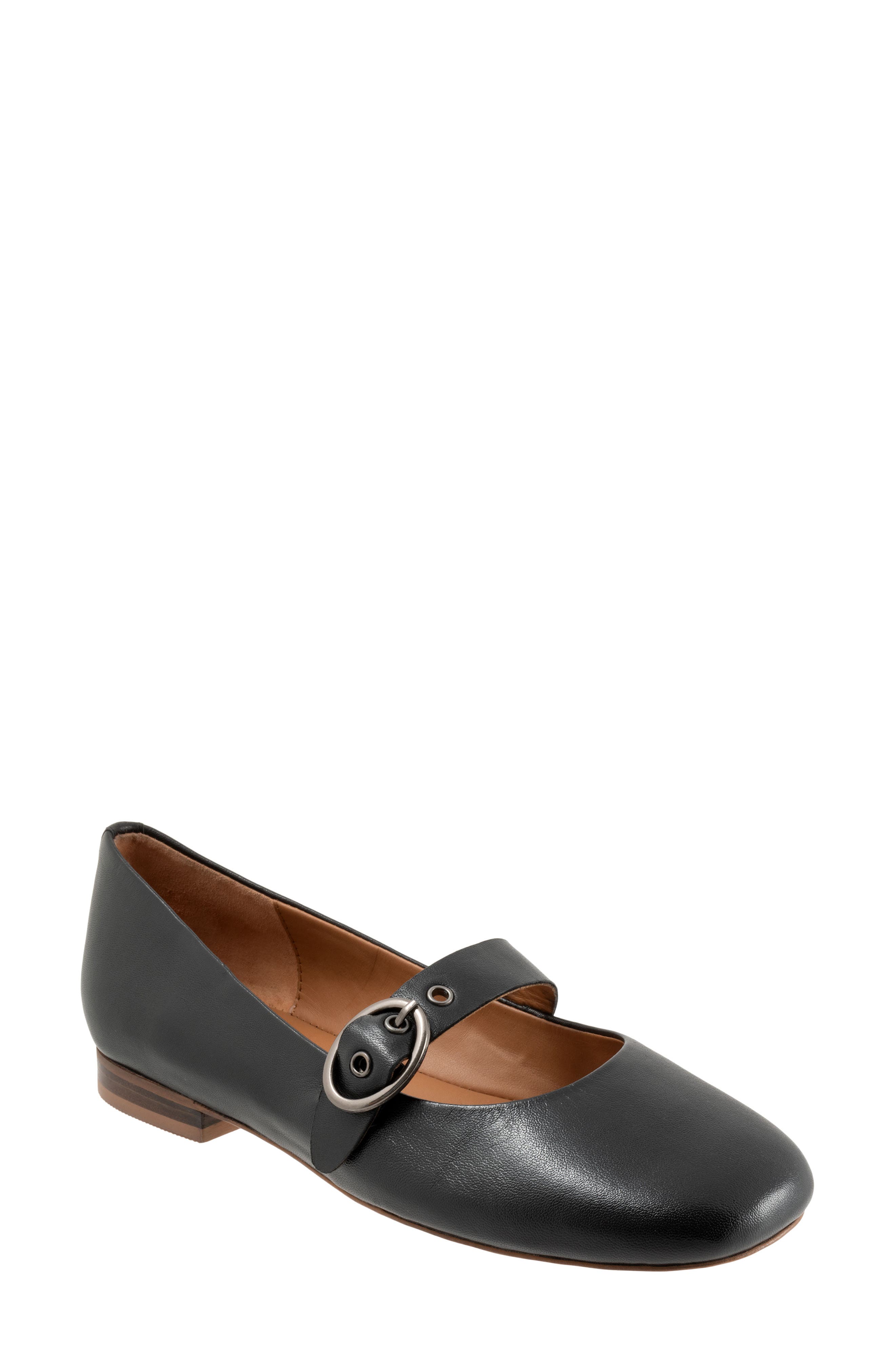 SoftWalk<sup>®</sup> Kassala Mary Jane Flat, Main, color, Black