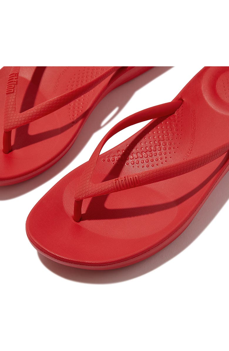 FitFlop iQushion Flip Flop, Alternate, color, Red