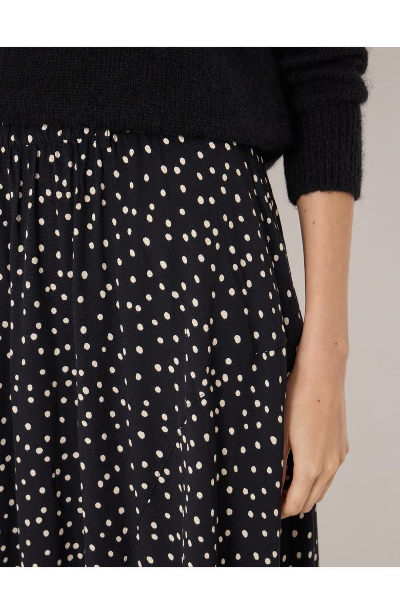 Hush Cesca Polka Dot Asymmetric Skirt, Alternate, color, Tiny Polka Dot Black