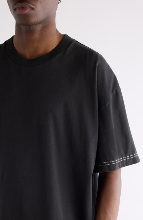 Acne Studios Eresa U Autograph Logo Embroidered T-shirt In Black
