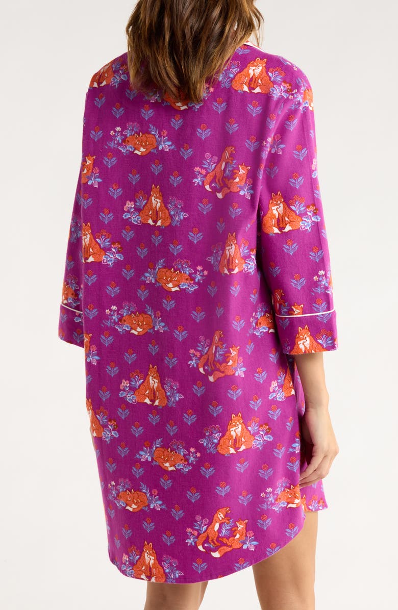 Printfresh Midweight Flannel Nightgown, Alternate, color,