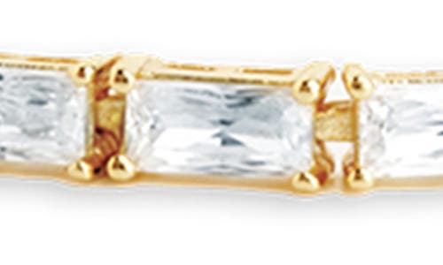 Sterling Forever Blanche Cubic Zirconia Tennis Bracelet In Gold