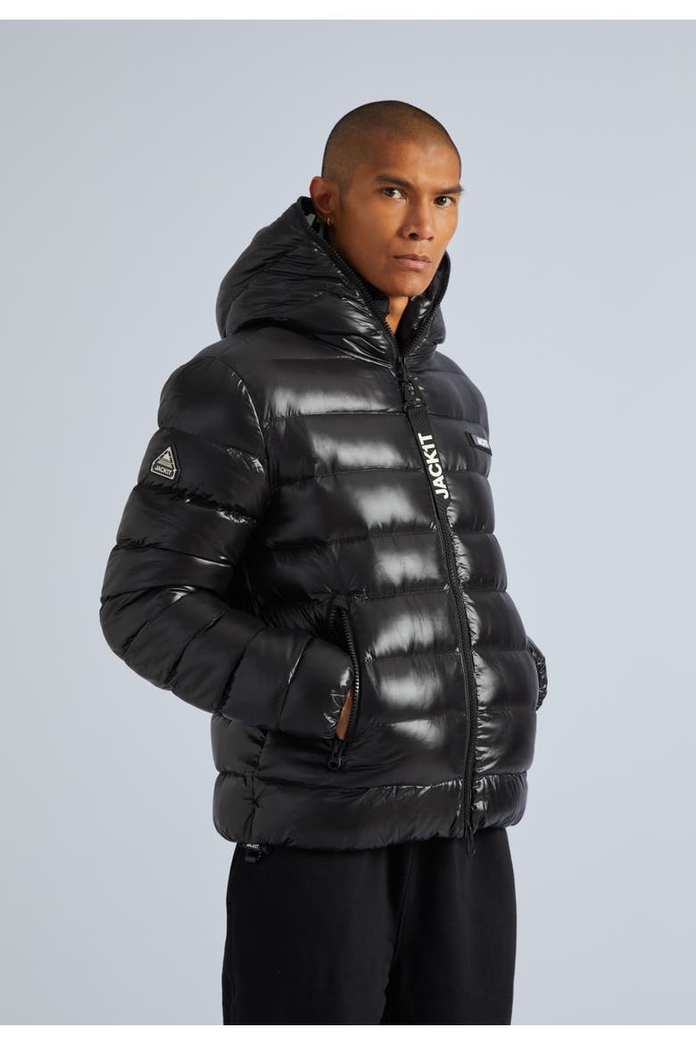 Hooded Insulated Jacket, Alternate, color, Black