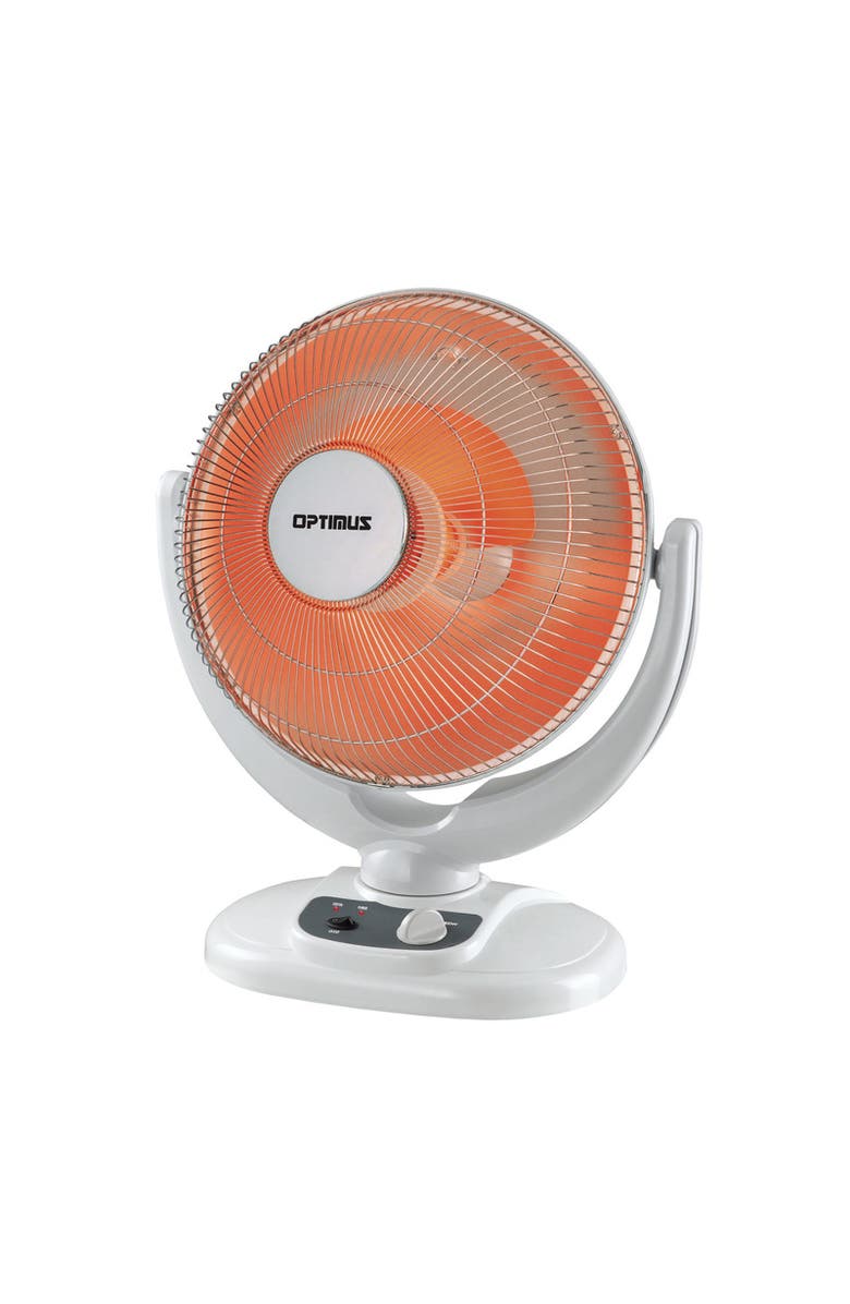 Optimus 14 in. Ocillating Dish Heater, Main, color, White