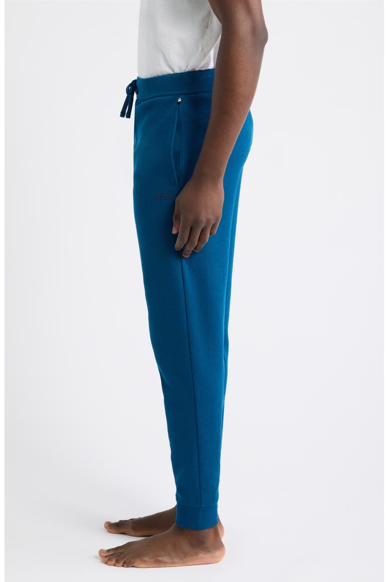 Waffle Knit Jogger Pants, Alternate, color, TURQUOISE/ AQUA