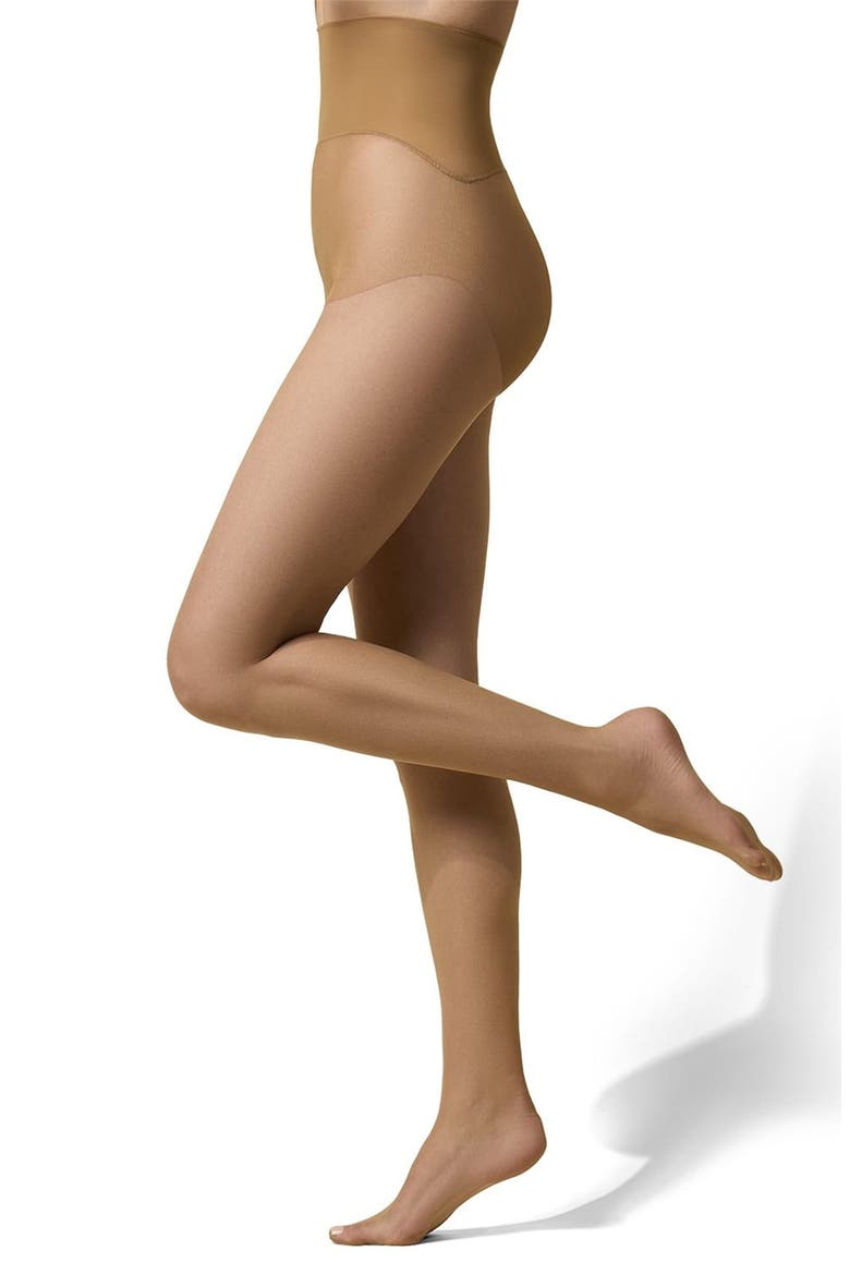 Nude Ultrabare Seamless Control Top Tights, Alternate, color, BEIGE