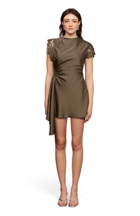 Zina ruched mini dress