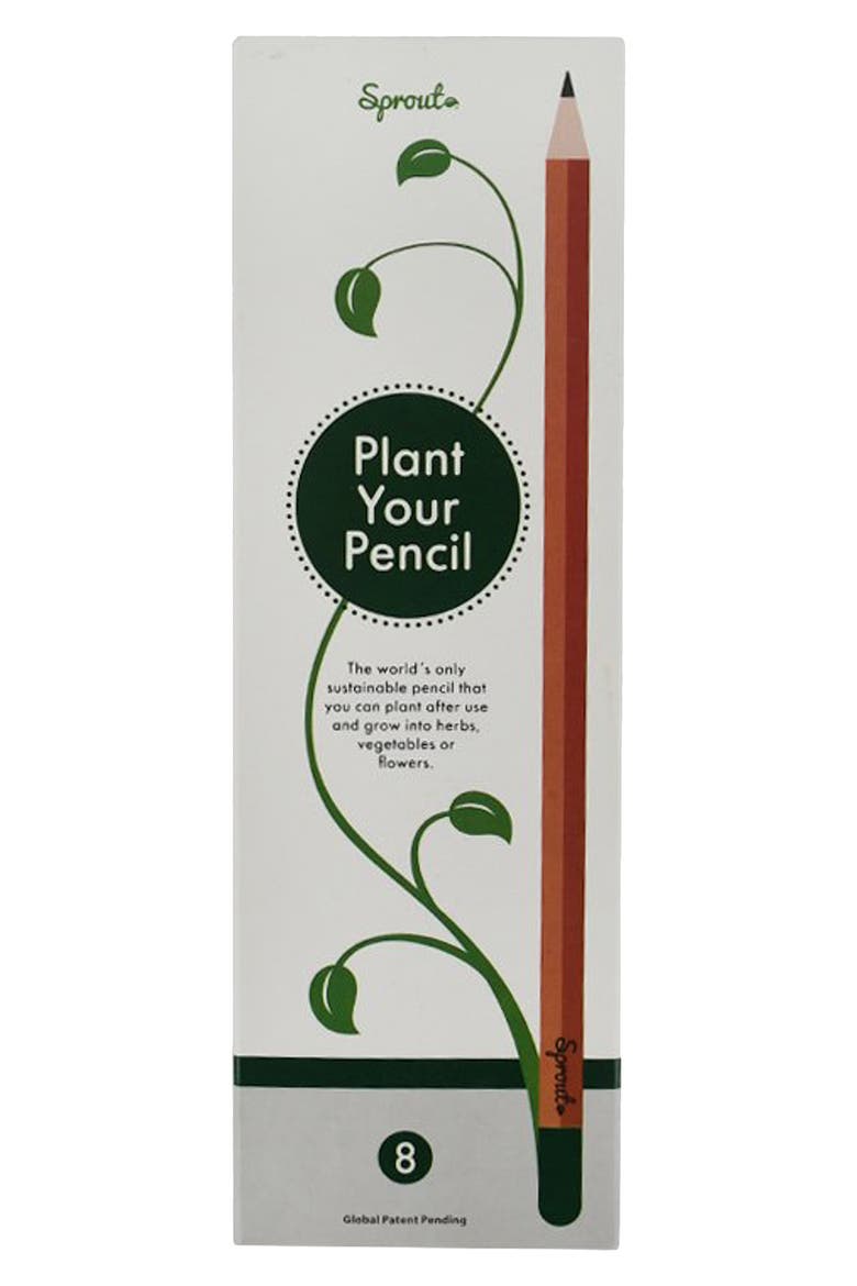 Package Free x Sprout 8-Pack Plantable Pencils, Main, color, NATURAL