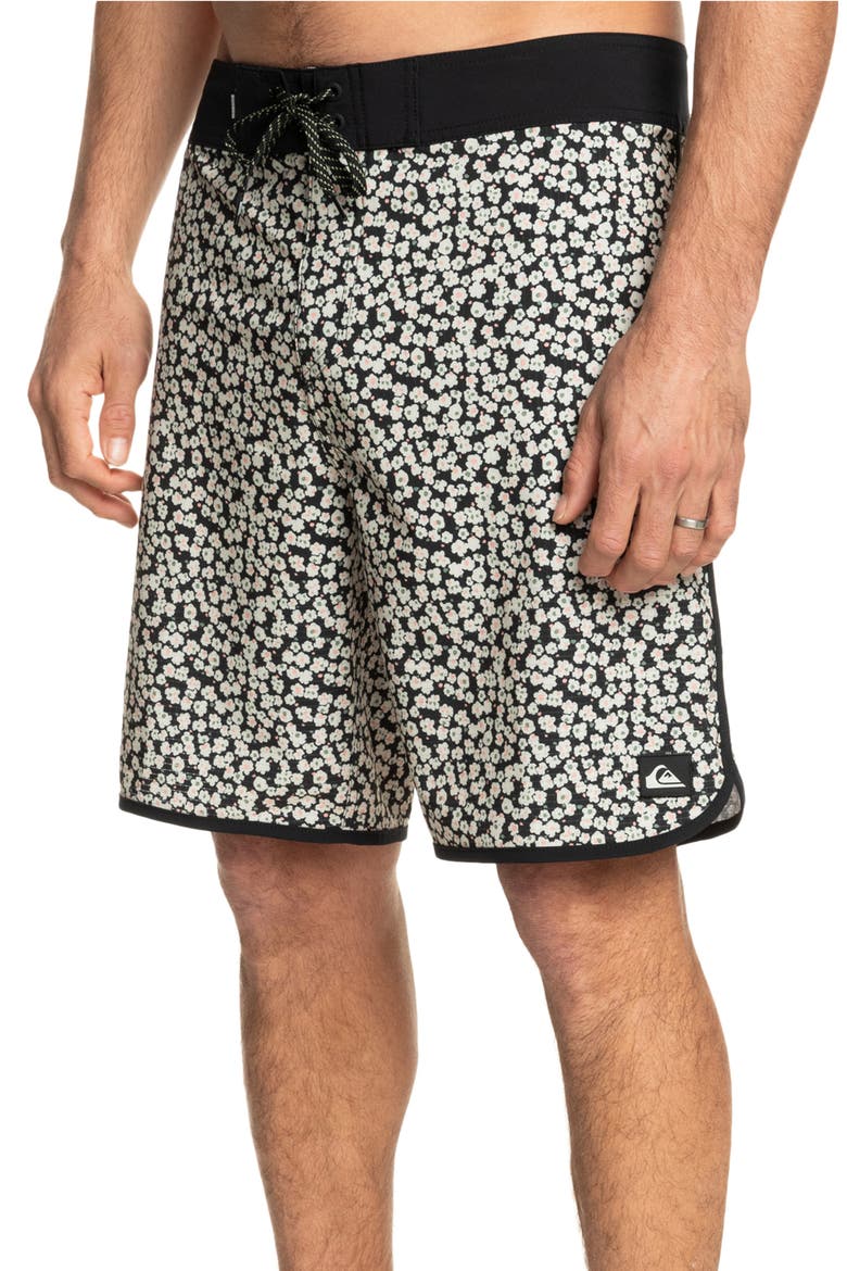Highline Scallop Swim Trunks, Alternate, color, IRON GATE PRT 4