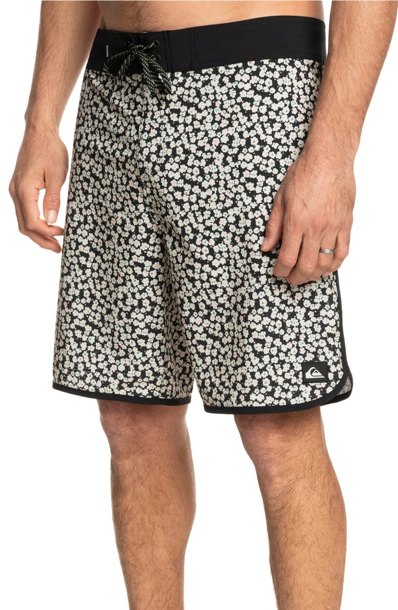Quiksilver Highline Scallop Swim Trunks, Alternate, color, Iron Gate Prt 4