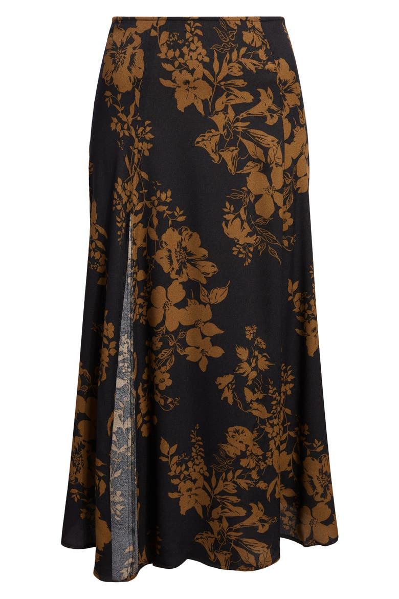 Zoe Side Slit Midi Skirt, Alternate, color, NIGHT BLOOM
