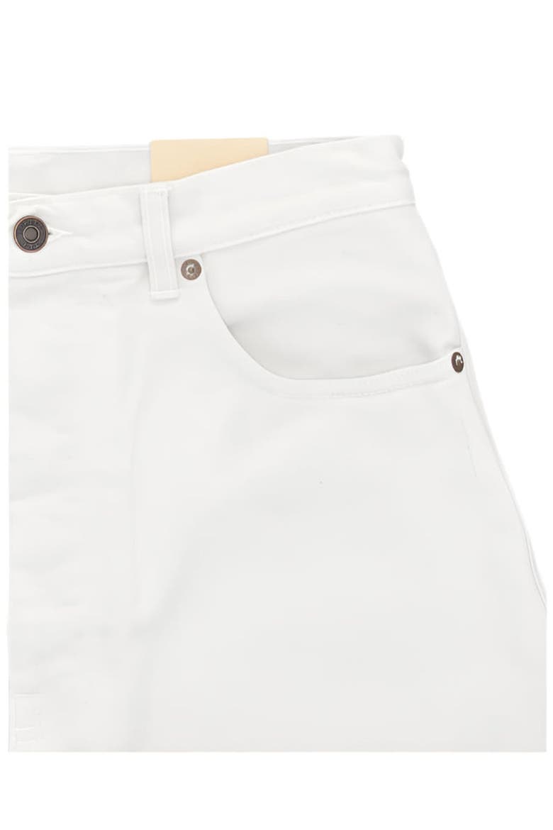 Jaron Wide-Leg Bull Cotton Trousers, Alternate, color, WHITE