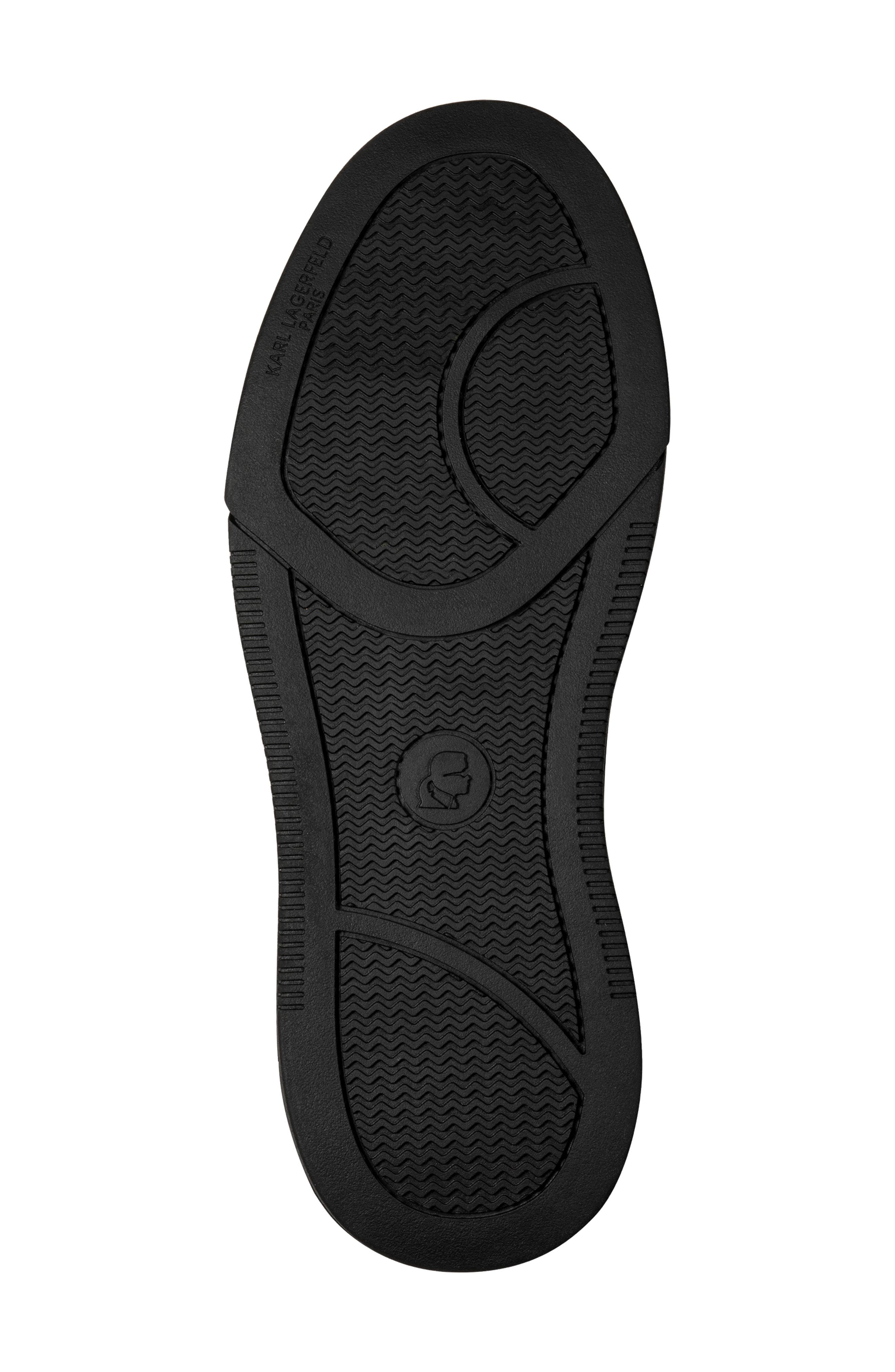 KARL LAGERFELD PARIS Auren Textured Knit Sneaker, Alternate, color, Black