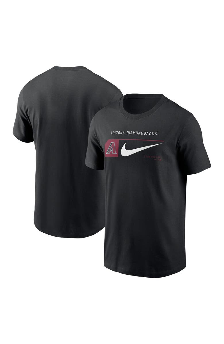 Nike Men's Nike Black Arizona Diamondbacks Team Swoosh Lockup T-Shirt, Main, color, 